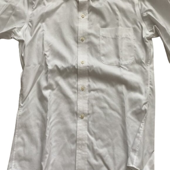 White Buttoned Down men's dress shirt size slim 14.5 / 34 - Picture 8 of 9